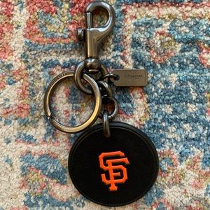 Coach x MLB San Francisco Giants Leather Keychain